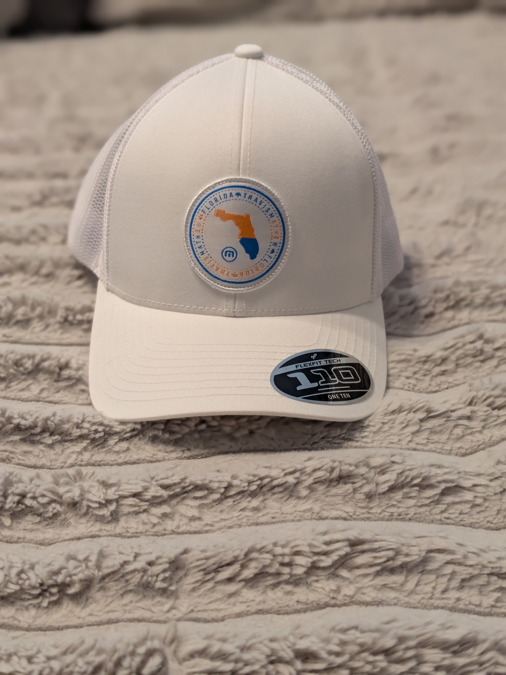 Travis Mathew White Trucker Cap with Florida Patch Sz: OS NWT